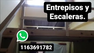 Tutorial para hacer o armar un entrepiso de madera con escalera Wooden platform with ladder [upl. by Aalst622]