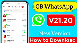 Whatsapp GB New Version Download 2024 GB Whatsapp New Version Kaise Download Karen [upl. by Eilujna]