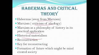 Habermas Theory Of Communicative Action Key Points  Short Overview explain in Urdu [upl. by Proudman]