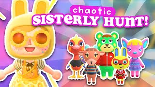 Chaotic 14 Ticket Hunt for a Sisterly Villager  Animal Crossing New Horizons [upl. by Repinuj]