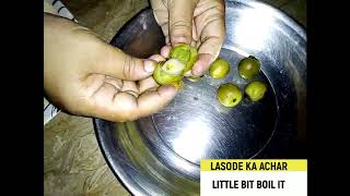 Lasode Ka Achar Recipe [upl. by Keeryt]