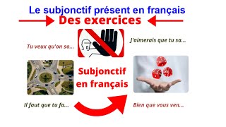 Le subjonctif présent en français avec des exercices [upl. by Nirot164]