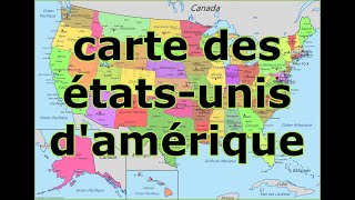 carte des étatsunis damérique [upl. by Mateya]