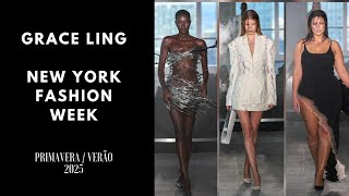 Grace Ling  SS25  Semana de moda de Nova york  Primavera  Verão 2025 [upl. by Bessie]