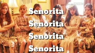 Gidle  senorita instrumentalkaraoke with lyrics [upl. by Weikert968]