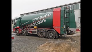 Garbage Truck in Germany 8 Faun Rotopress on General Waste [upl. by Htebaras]