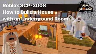 underground house build tutorial in roblox 3008  3008 house ideas  3008 Halloween update [upl. by Leanatan679]