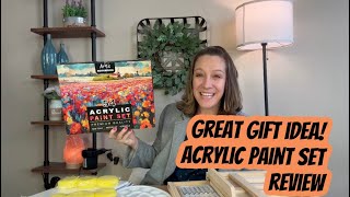 Great gift idea Acrylic paint set review [upl. by Eimrots]