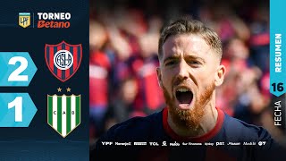 SAN LORENZO 2  1 BANFIELD I Resumen del partido  TorneoBetano 2024 [upl. by Eerolam]