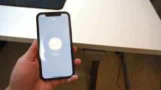 How to pair IKEA IDÅSEN Standing Desk to iPhone Bluetooth App [upl. by Means]