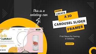 Framer Tutorial 3D Carousel Slider [upl. by Anemolif]