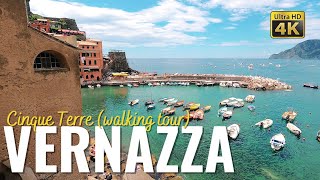 VERNAZZA Cinque Terre Italy walking tour in 4k Liguria [upl. by Nylaf]