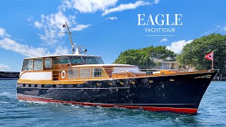 EAGLE  21M68 Trumpy Yachts  Yacht for sale [upl. by Wyler]