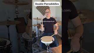 Double Parradiddles  Michael Beauclerc wwwmadpracticepadscom practicepad snarepad playdrums [upl. by Tteltrab]