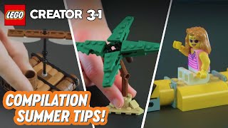 Summer tips LEGO CREATOR COMPILATION [upl. by Harbed]