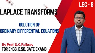 Solution of differential Equation ODE  by Laplace Transforms  Application of Laplace Trans  SKP [upl. by Dion33]