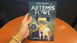 ARTEMIS FOWL THE GRAPHIC NOVEL EOIN COLFER BOOK REVIEW FANTASY BOOKS CLOSE UP AND INSIDE LOOK [upl. by Llednor]