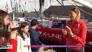 Le Ptit Vendée Globe  Les ptits reporters rencontrent Samantha Davies [upl. by Onileva]