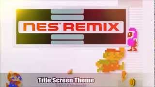 NES Remix WiiU  Title Screen Theme Music [upl. by Mitzl]