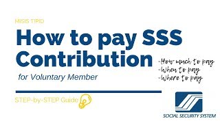 How to pay SSS membership contribution as a voluntary member [upl. by Adolph765]