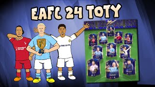 😠EA FC 24 TOTY  Footballers React😠 Team of the Year 2023 [upl. by Nasas]