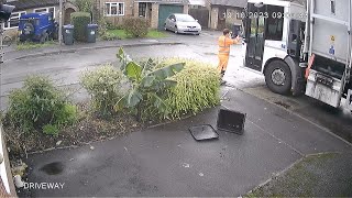 Wiltshire Council mixed dry recycling waste collection 191023 [upl. by Airdnoed]