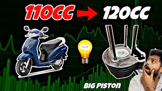 Honda Activa 110cc Converting To 120cc  More Power Ep2 [upl. by Saundra]