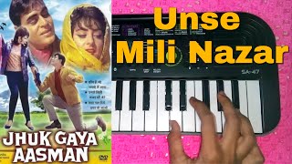 Unse Mili Nazar On Piano  Jhuk gaya aasman 1968  Ashking Piano [upl. by Arrahs829]