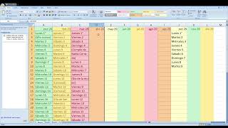 Microsoft Excel Agenda 2029 Parte 3 [upl. by Nanreh]