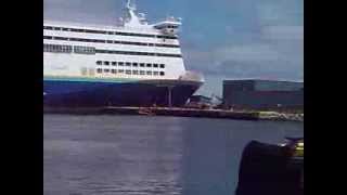 MV Blue Puttees aground in Port aux Basques harbour July 31 2013 [upl. by Refenej]