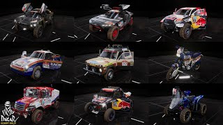 Dakar Desert Rally  All Vehicle Full list Including DLC amp 2023 Update 4KPS5 [upl. by Newbold]