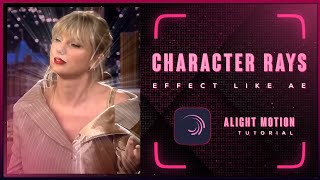 Trending Character Rays Effect 🥵🔥 in Alight motion  Alight motion tutorial [upl. by Silvain]