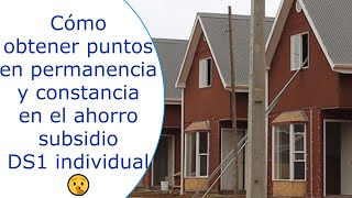 🤫 Cómo obtener puntos en permanencia y constancia en el ahorro subsidio DS1 Individual 🤫 [upl. by Shoshanna]