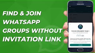 How To Find WhatsApp Groups amp Join Without Invitation [upl. by Eesak584]