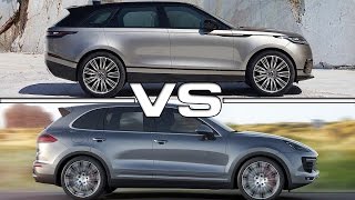 2018 Range Rover Velar vs 2016 Porsche Cayenne [upl. by Nerra146]