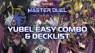 YUBEL  DECKLIST amp EASY COMBO YuGiOh Master Duel [upl. by Ennairam]