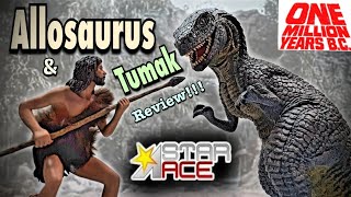 2020 Star Ace Toys One Million Years BC AllosaurusTumak Review AWESOME [upl. by Lumbard]