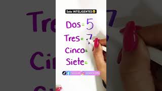 Para INTELIGENTES🤓 mateevelyn maths matematicas matemáticas mathstricks math razonamiento [upl. by Stanley152]