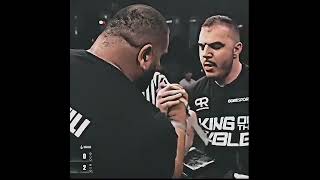 Levan Saginashvili vs Ermes Gasparini armwrestling motivation sports shorts motivational [upl. by Gusella]