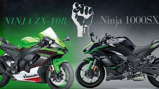 Kawasaki Ninja 1000 vs Kawasaki Ninja ZX10R  Ninja 1000 VS Ninja ZX10R Comparison [upl. by Hathcock316]