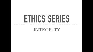 ETHICS SERIES for UPSC Mains  Civil services  IAS  Integrity A Very Very Examined View [upl. by Novj888]