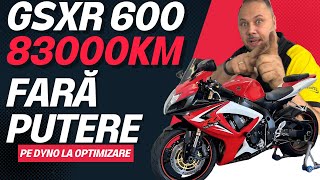 83000 KM și nu are putere  Suzuki GSXR 600 L3 2013 pe dyno la optimizare [upl. by Sylram]