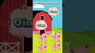 5 Spotted Pigs  Find the treats with cute pigs  Song for kids [upl. by Anivlem]