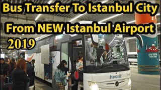 Bus From NEW Istanbul Airport To Taksim Square [upl. by Aivilys]