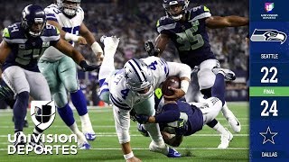 ¡Partidazo en Arlington Elliott y Prescott le dan el pase a Dallas a la Ronda Divisional [upl. by Yzus13]