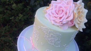 How to make a Sugar Rose by Lets Eat Cake [upl. by Braynard]