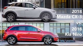 2018 Mazda CX3 vs 2018 Kia Niro technical comparison [upl. by Carrick]