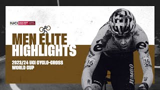 Gavere  Men Elite Highlights  202324 UCI Cyclocross World Cup [upl. by Walli380]