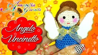 Tutorial Angelo di Natale allUncinetto  Angelo Amigurumi  How to crochet a Christmas Angel [upl. by Gagliano251]