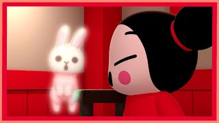 PUCCA  The table ghost  IN ENGLISH  03x22 [upl. by Icnarf202]